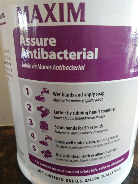 Mid Lab Maxim Assure Thick Antiseptic Hand Soap Gallon Ebay