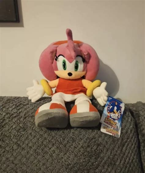 Amy Rose Sonic The Hedgehog Sega Soft Plush Toy Official Prize Cm