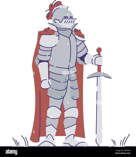 Cartoon Medieval Knight Armor