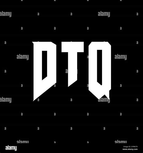 DTQ letter logo design for technology company. DTQ logo design black ...