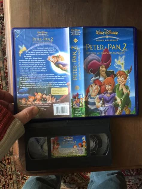 Cassette Video Vhs Dessin Anime Disney Grand Classique Peter Pan Vol