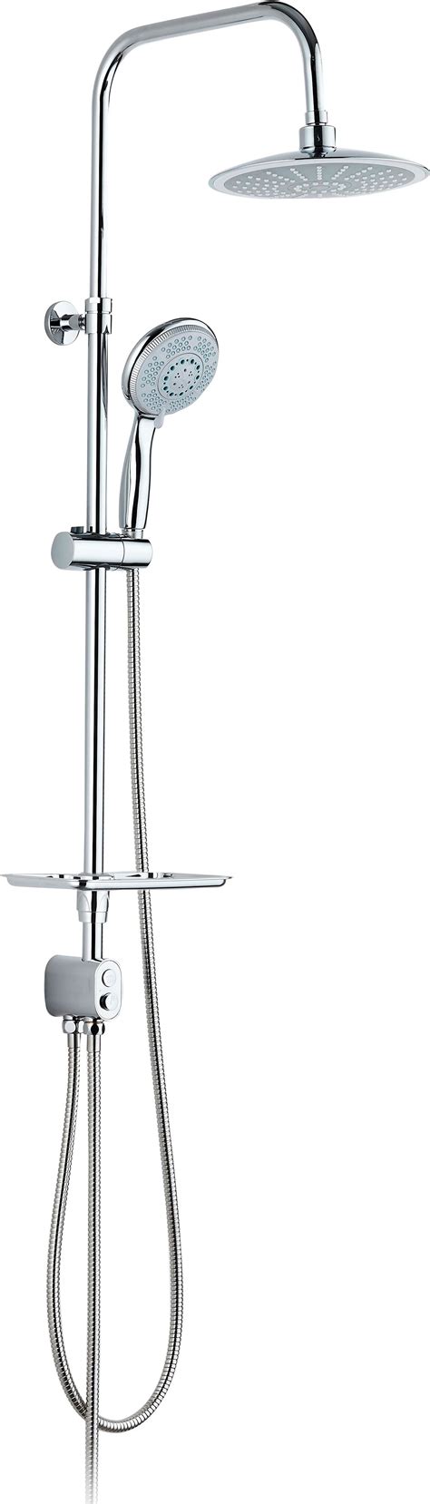 Душевая стойка ESKO ST1350 хром, штанга 130 см, шланг двойная оплетка ...