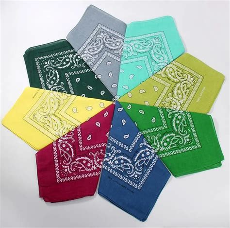 Assorted Bandanas Cm Cotton Novelty Double Sided Print