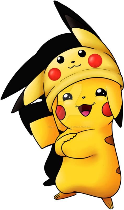 Download Banner Freeuse Library Pikachu Ketchum Pok Mon Cute Pikachu With Hat Full Size Png