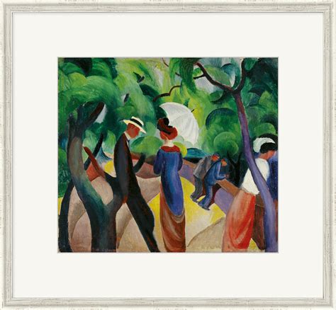 Bild Promenade Gerahmt Von August Macke Kaufen Ars Mundi