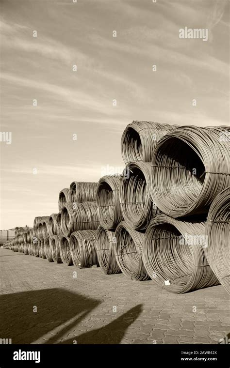 Steel Wire Rod Stock Photo Alamy