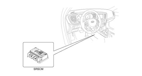 Kia Optima Srs Control Module Srscm Components And Components