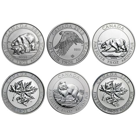 Canadian 1.5 Oz RCM Silver Commemorative Coins (BU - Various Designs ...