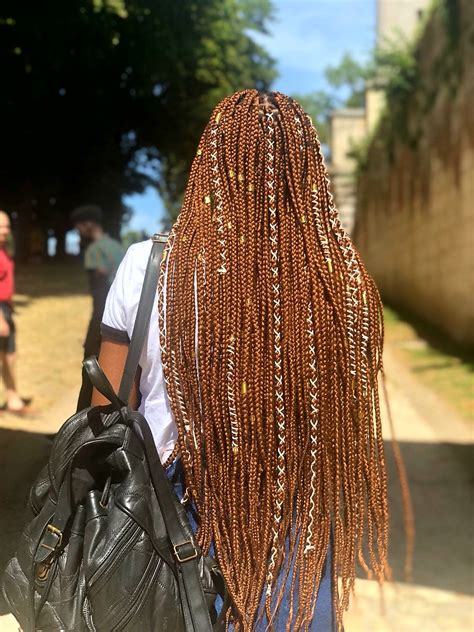 Box Braids Ginger Colored I Blssd Box Braids Styling Box Braids