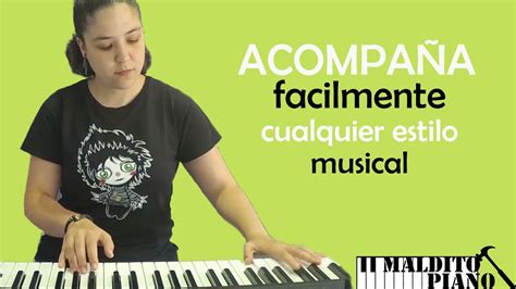 Piano Tutorial Aprender Acompa Amiento Sencillo Al Teclado Para