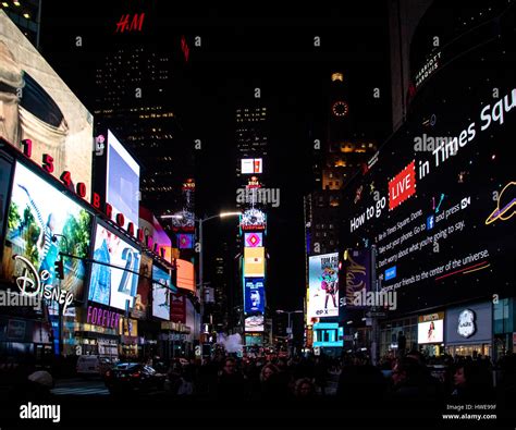 Times Square at night - New York, USA Stock Photo - Alamy