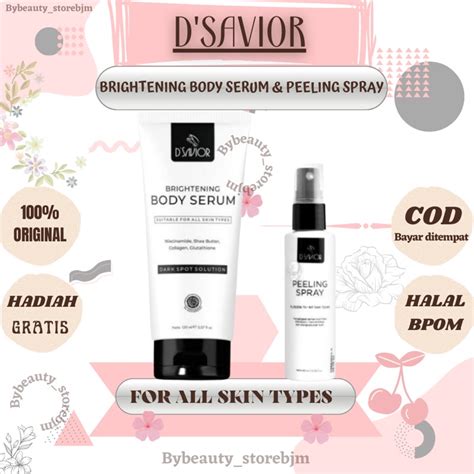 Jual Paket Dsavior Body Serum Dan Peeling Spray Dsavior Shopee Indonesia