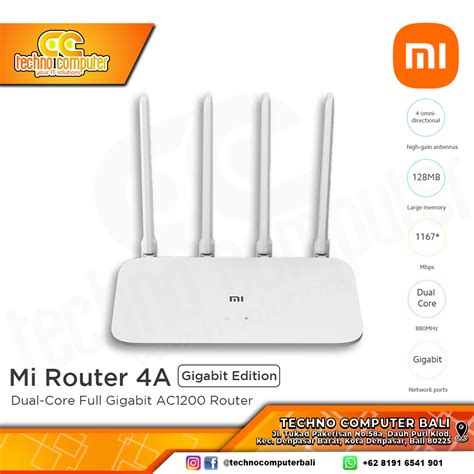 Router Xiaomi Mi 4a Gigabit Edition Ac1200 Wireless Router