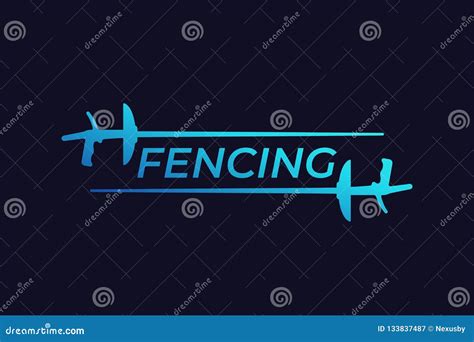 Fencing Vector Icon On White Background Flat Vector Fencing Icon