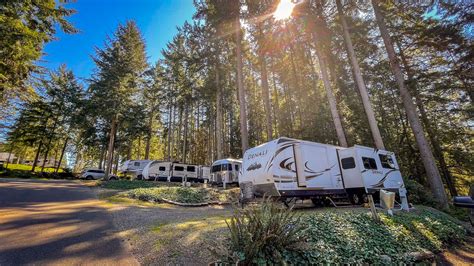 Enjoy Shady Rv Sites In The Pines At Gig Harbor Rv Resort By Sun