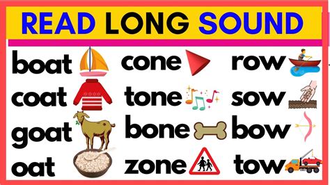 Learn To Read Long Sound O With Sentences Phonics Alphabets