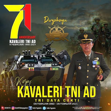 Tugujogjanews Dirgahayu Kavaleri Tni Ad Ke 71