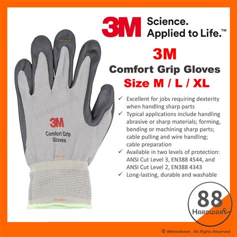 100 Ori3M Comfort Grip Glove 3m Glove Glove Safety Work Latex