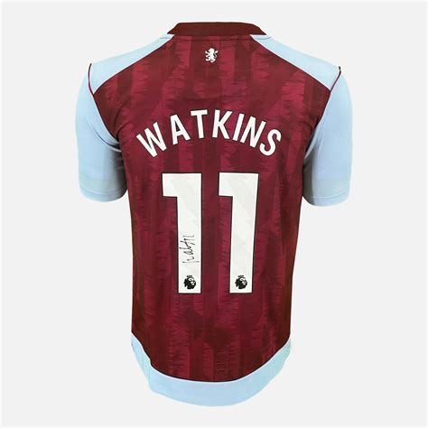 Ollie Watkins Signed Aston Villa Shirt 2023-24 Home [11] | The Vault