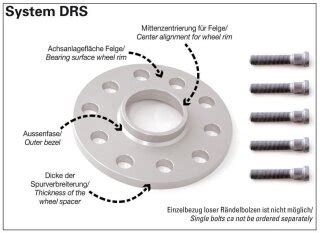 H R Spurverbreiterung DRS 20mm Hyundai Getz Typ TB TBI 90 20