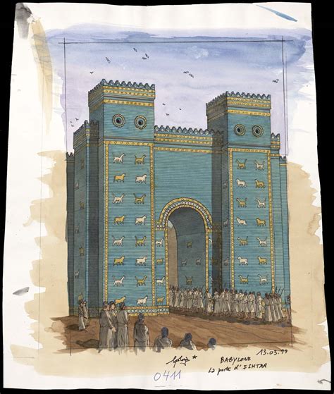 Ishtar Gate Drawing