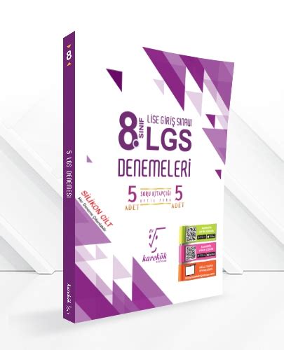 8 SINIF LGS DENEME SETİ 5 ADET Karekök Yayıncılık