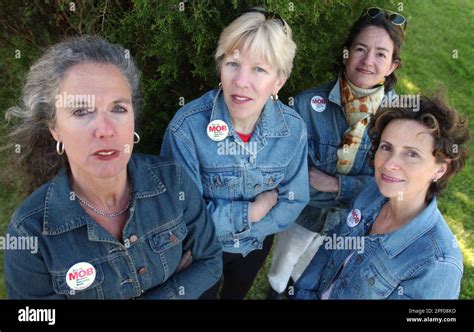 Mothers Opposing Bush Mob Founder Iris Krasnow Left Treasurer Donna