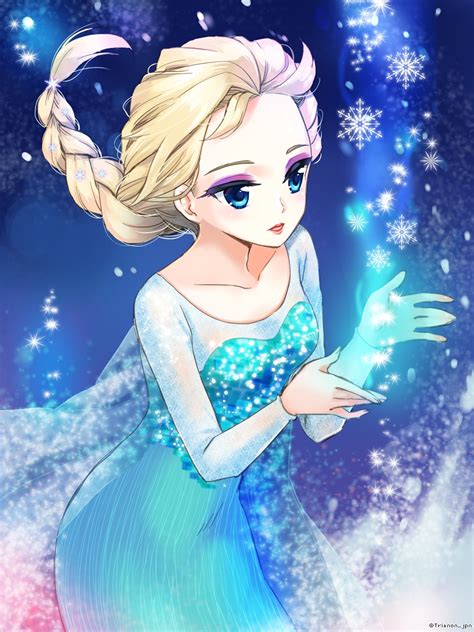 Elsa The Snow Queen Frozen Mobile Wallpaper By Trianon 1886170