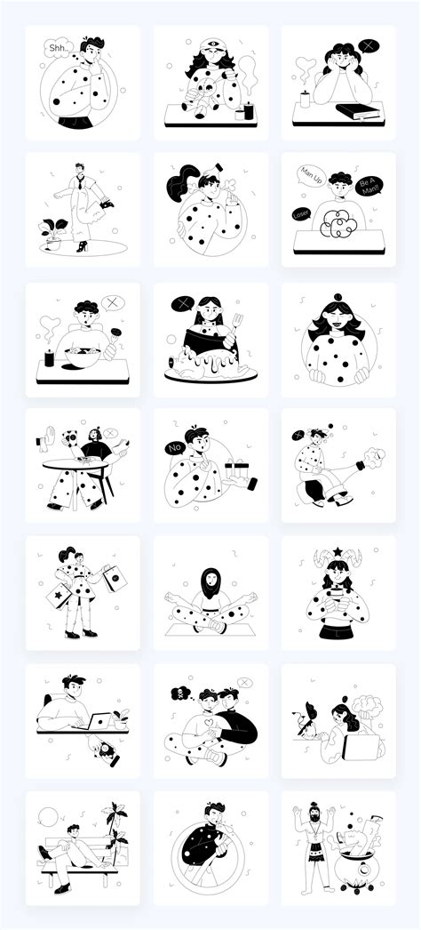 Animated Taboo Illustrations on Yellow Images Creative Store - 135263