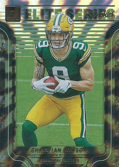 Christian Watson 2022 Donruss The Elite Series Rookies ESR 17 Price