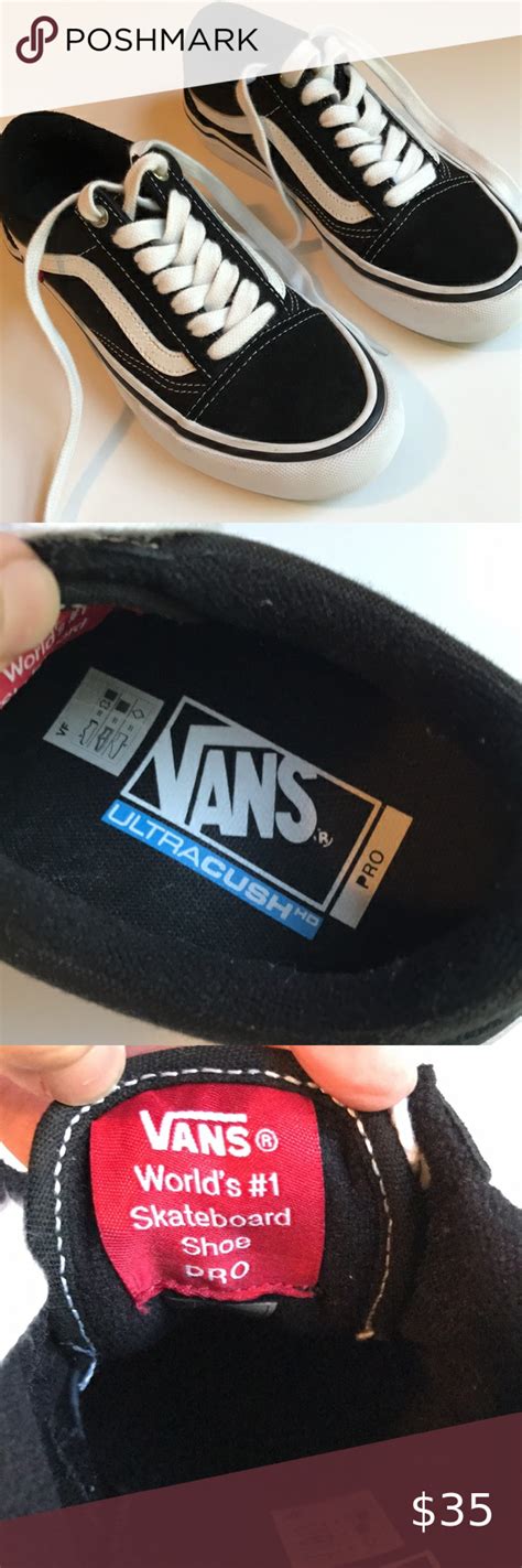 Vans Suede Canvas Skateboard Pro Shoe Sneaker Ultracush Black 721454