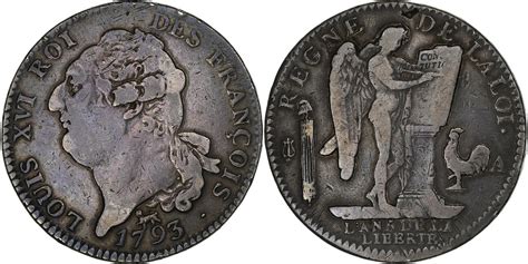 France Louis Xvi Cu De Livres Fran Ois An Paris Silver