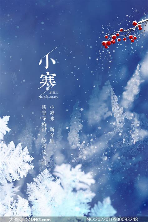 冬季冰冻场景小雪节气海报设计psd素材大图网图片素材