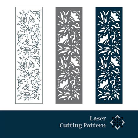 Laser And Cnc Cut Pattern Vector Template With Abstract Geometric