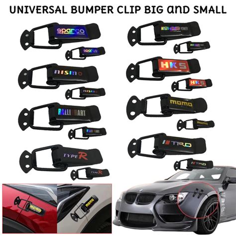 CPAO Universal Car Bumper Clip TRD Mugen Ralli Art Momo Sparco Nismo