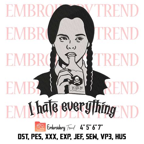 Wednesday Addams I Hate Everything