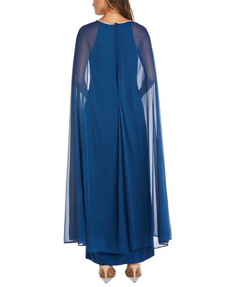 R And M Richards Embellished Cape Dress And Reviews Dresses Women Macys