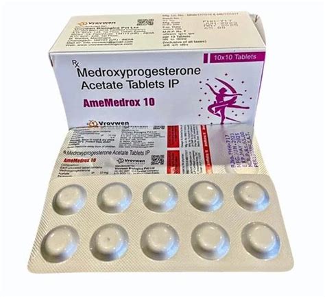 Medroxyprogesterone Acetate 10 Mg Tablets At Rs 650box Meprate