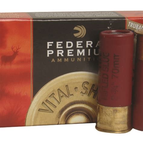 Federal Premium Vital Shok 12 Gauge Truball Hollow Point Rifled Slug