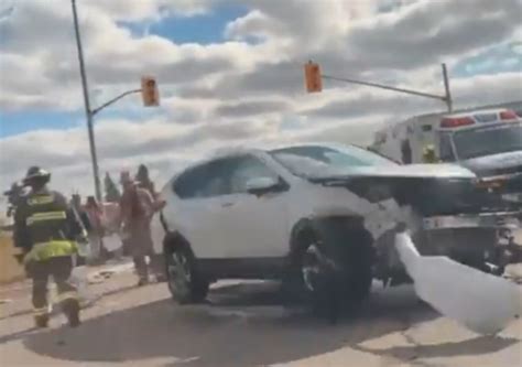 Video Woman In Hospital Following Crash In Caledon Insauga