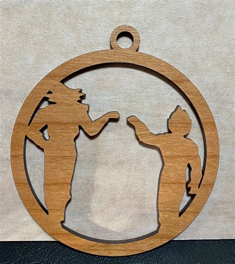 Goku and Vegeta Fist Bump Silhouette Ornament Dragon Ball Z - Etsy ...