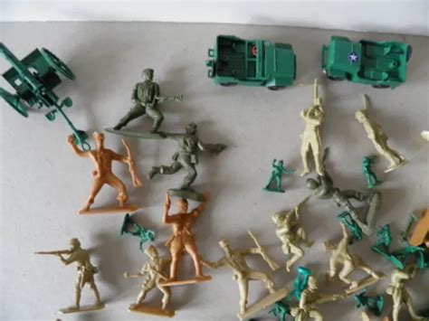 Lot Personnages Plastique Soldats Japonais Am Ricains Guerre Du