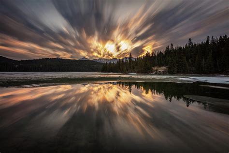 Ethereal Reverie A Dramatic Long Exposure Sunrise At Pyramid Lake