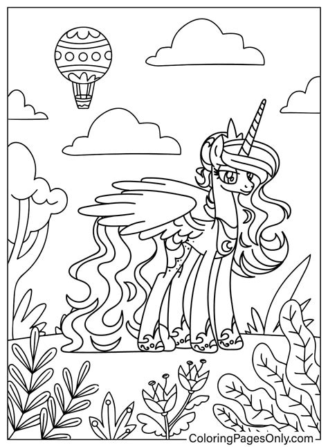 Princess Luna Coloring Pages Coloringpagesonly