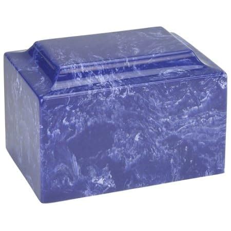 Amazon Cobalt Classic Cultured Marble Cremation Urn For Ashes