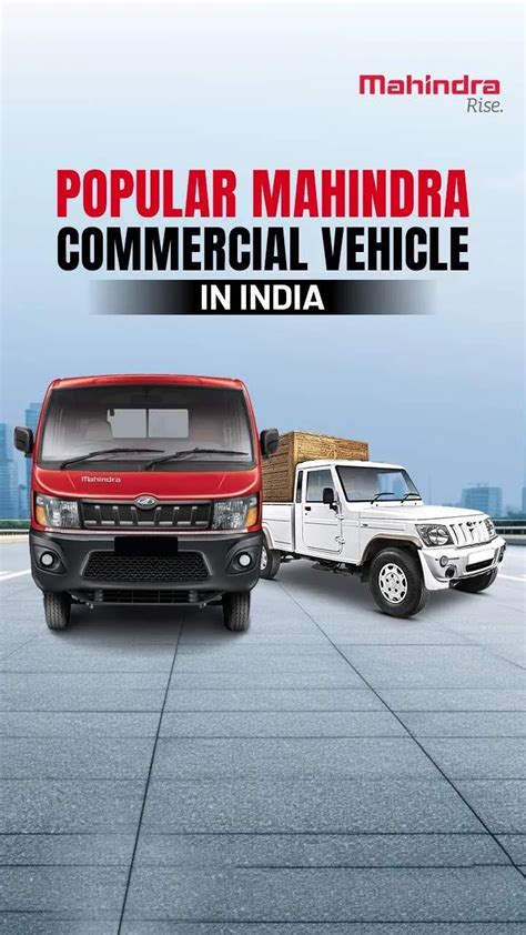 Popular Mahindra Commercial Vehicles In India