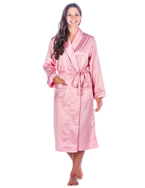 Women S Premium Satin Robe Noble Mount