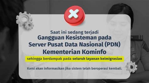 Server Pusat Data Nasional Gangguan Imigrasi Tetap Layani Perlintasan