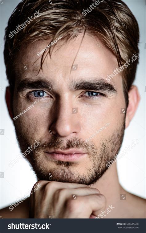 Portrait Brutal Handsome Man Naked Torso Stock Photo Shutterstock