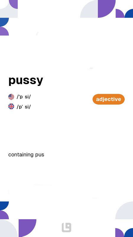 Definition Meaning Of Pussy Picture Dictionary